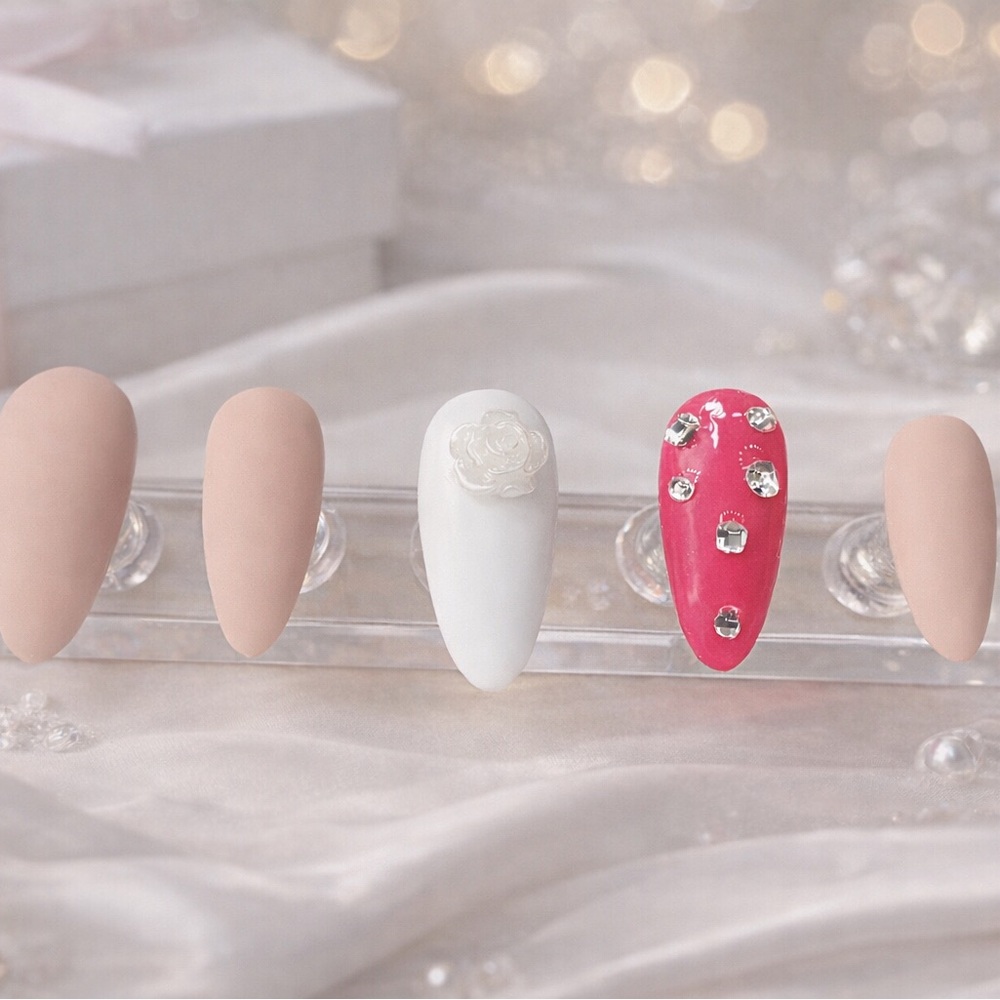 Pink Nail Art Set View 4